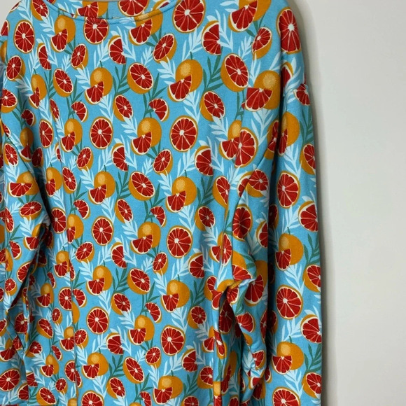 New Little Victory X Hailey Elsaesser Grapefruit Print Crewneck Size Medium - Picture 5 of 11